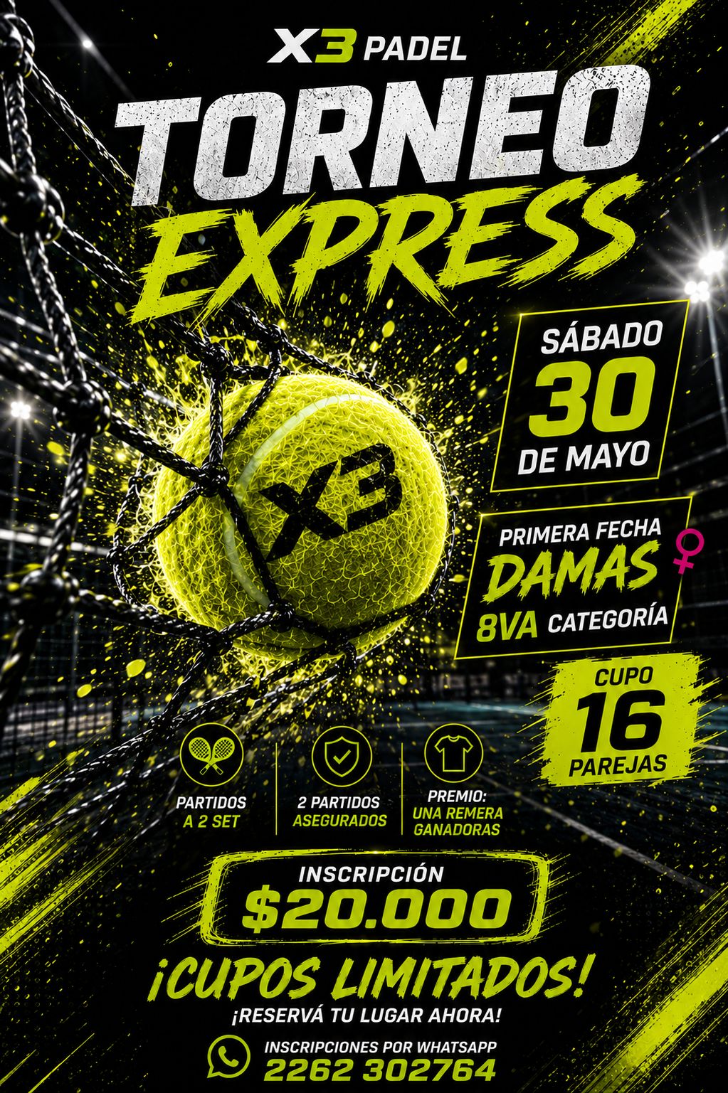 DAMAS 8VA EXPRESS X3-RIVIERA Primera Fecha
